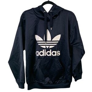 Adidas Satin Navy Hoodie Size‎ XS